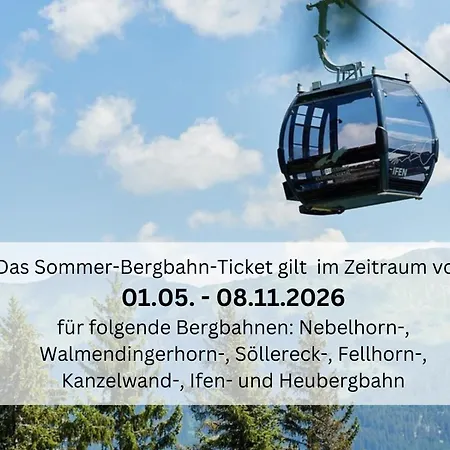 Bergfex Spielvogel Mit E-bikes Und Sommer-bergbahnticket Lägenhet Oberstdorf